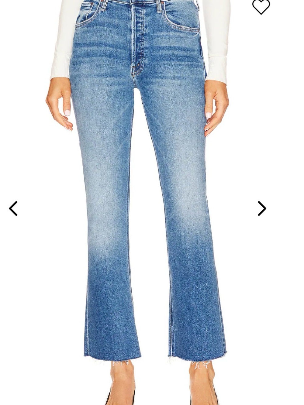 MOTHER Light Blue High-Rise Flare Jeans